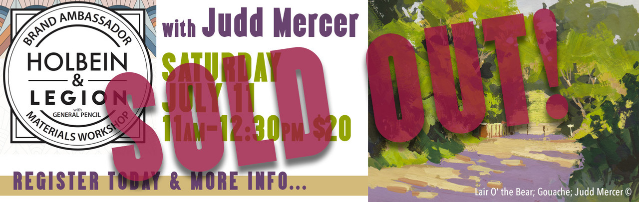 Water Media Workshop is Sold Out! Thank you everyone who signed up!