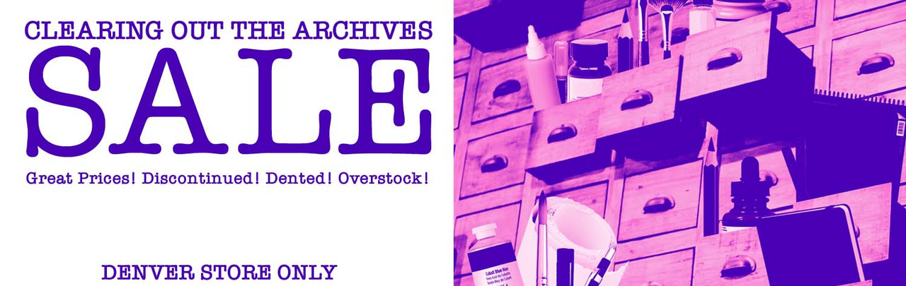 Clearing Out the Archives Sale Great Prices! Disconintued! Dented! Overstock! Denver Store Only