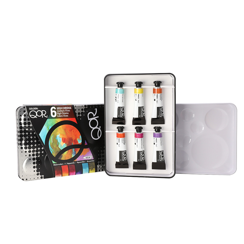 QoR Watercolor High Chroma 6pc Set