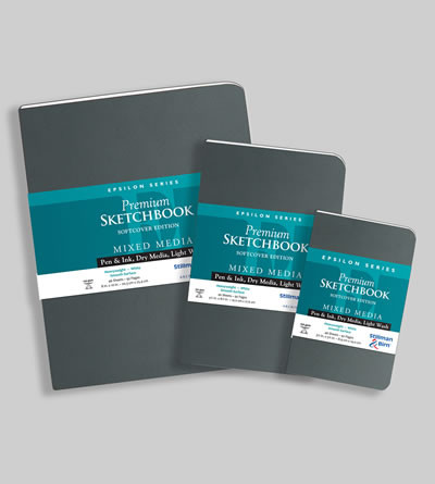 Stillman & Birn Epsilon Softcover Sketchbook – 3,5 X 5,5 Zoll – Skizzenbuch Für Tusche, Trockenmedien & Leichte Lavierungen