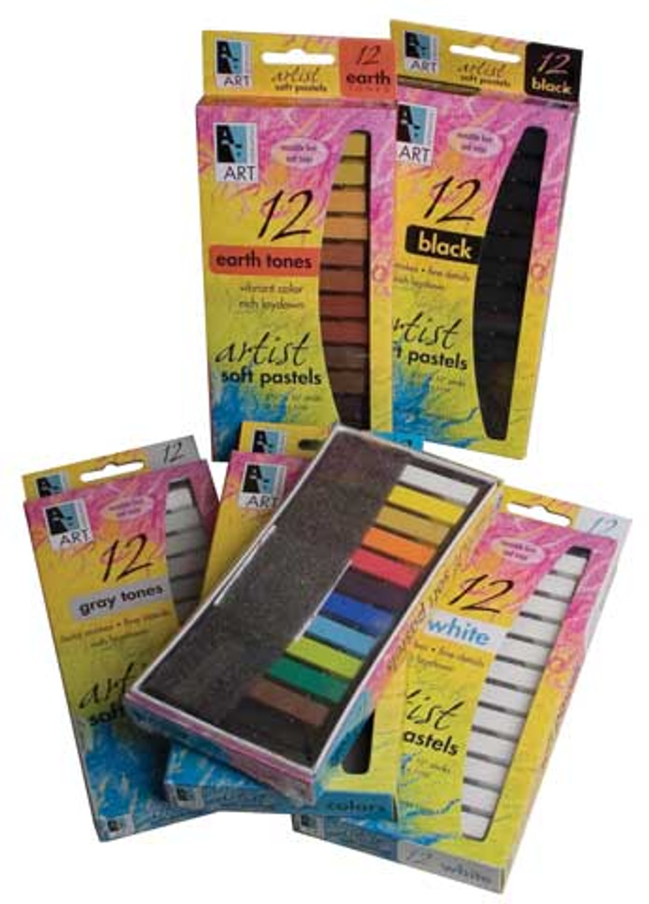 Soft Pastels 12pc Set - Meininger Art Supply