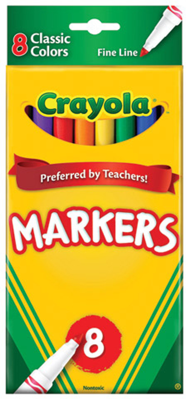 Crayola Classic Thin Line Markers 10pc