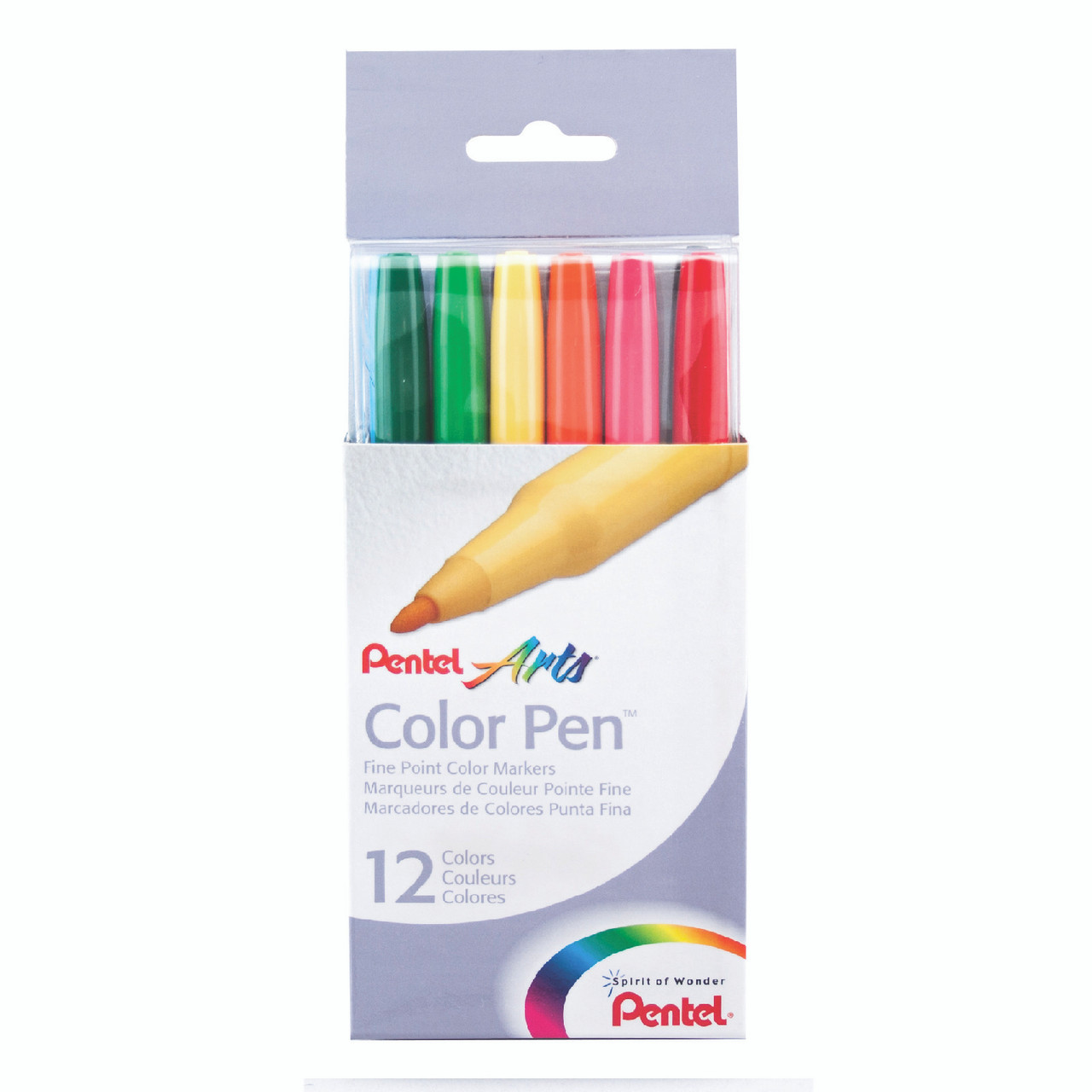 Pentel Color Pen, Set of 36, Assorted (s360-36)