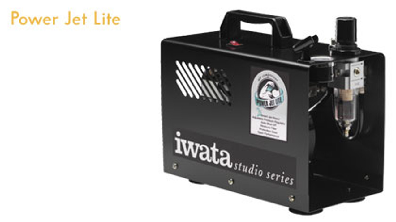 Iwata Power Jet Lite 110-120V Airbrush Compressor (ONLINE ONLY) - Meininger  Art Supply