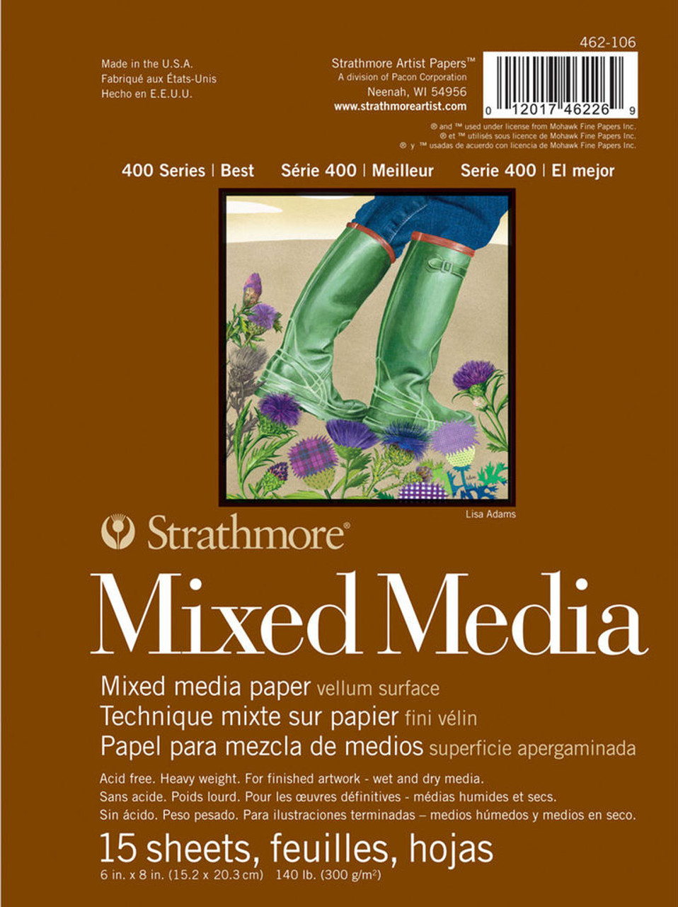 Strathmore 400 Series Mixed Media Pad 18x24