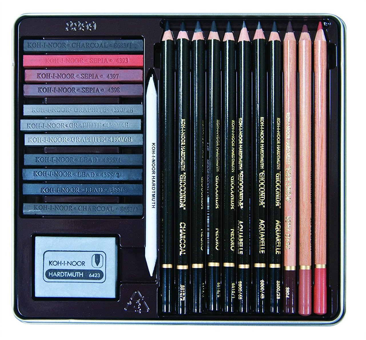 【未使用品】KOH-I-NOOR　メカニカルグラファイト鉛筆　水彩画24色セット Gioconda 24-piece Art Set - Meininger Art Supply