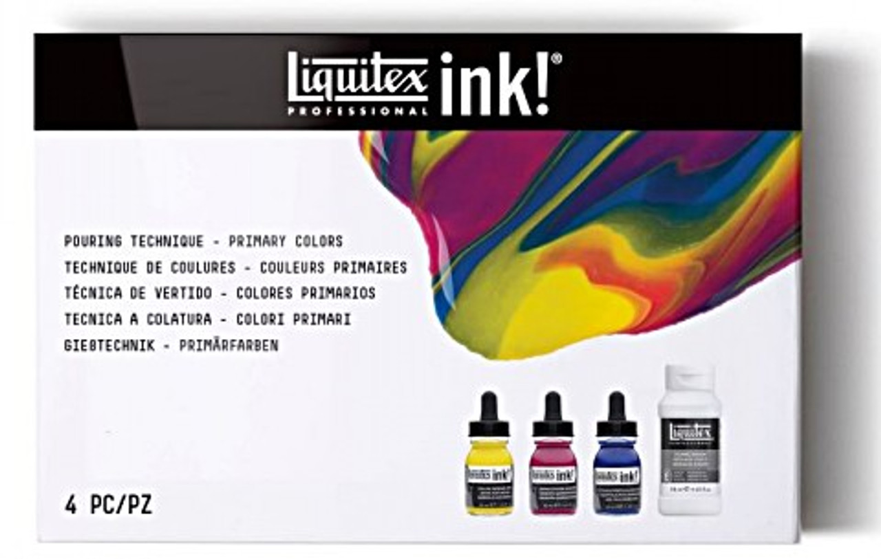 Liquitex Ink/Pouring Media Set Explore Primary Colors