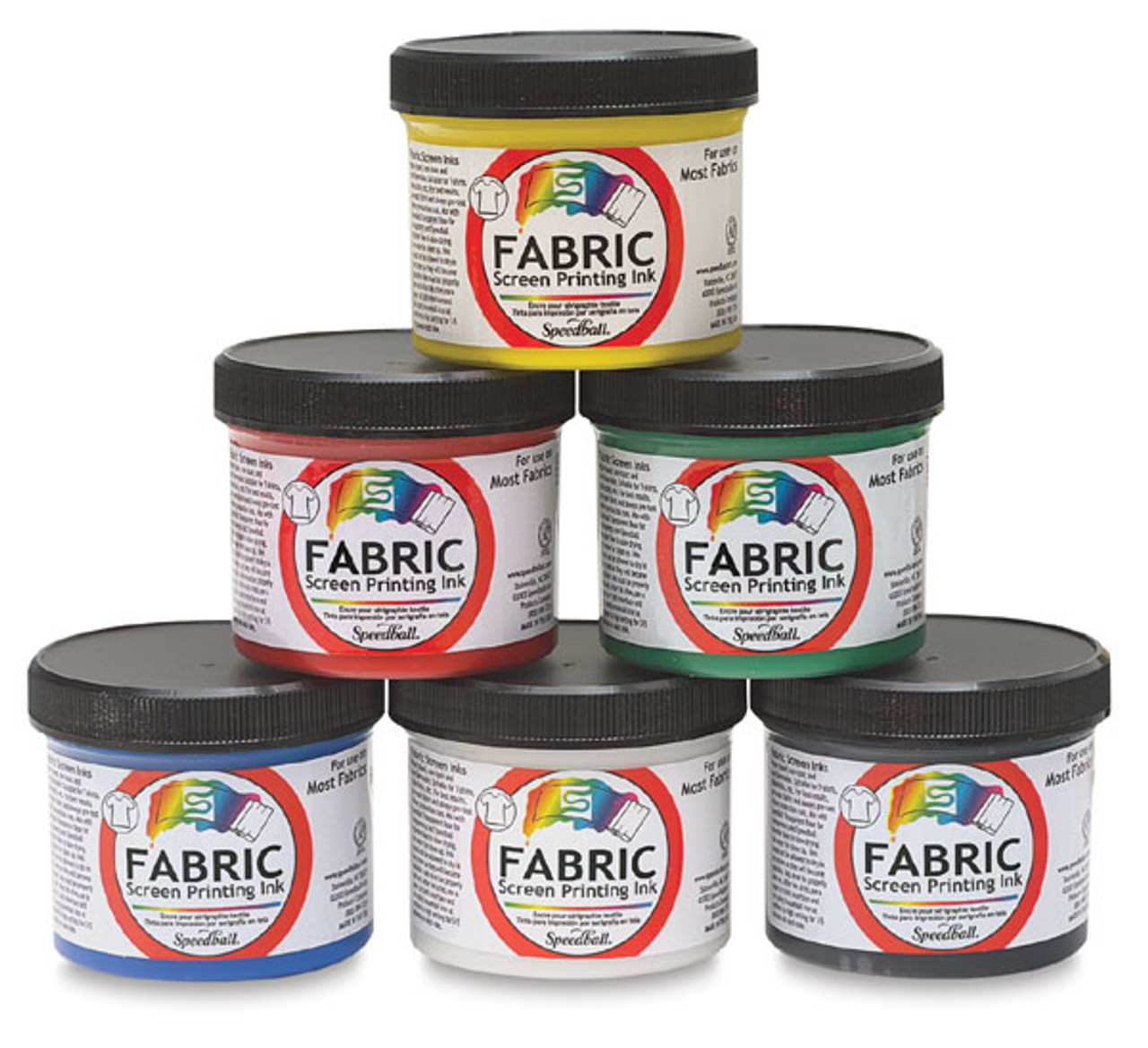 Speedball Fabric Screen Printing Set of 4 - Basic Colors