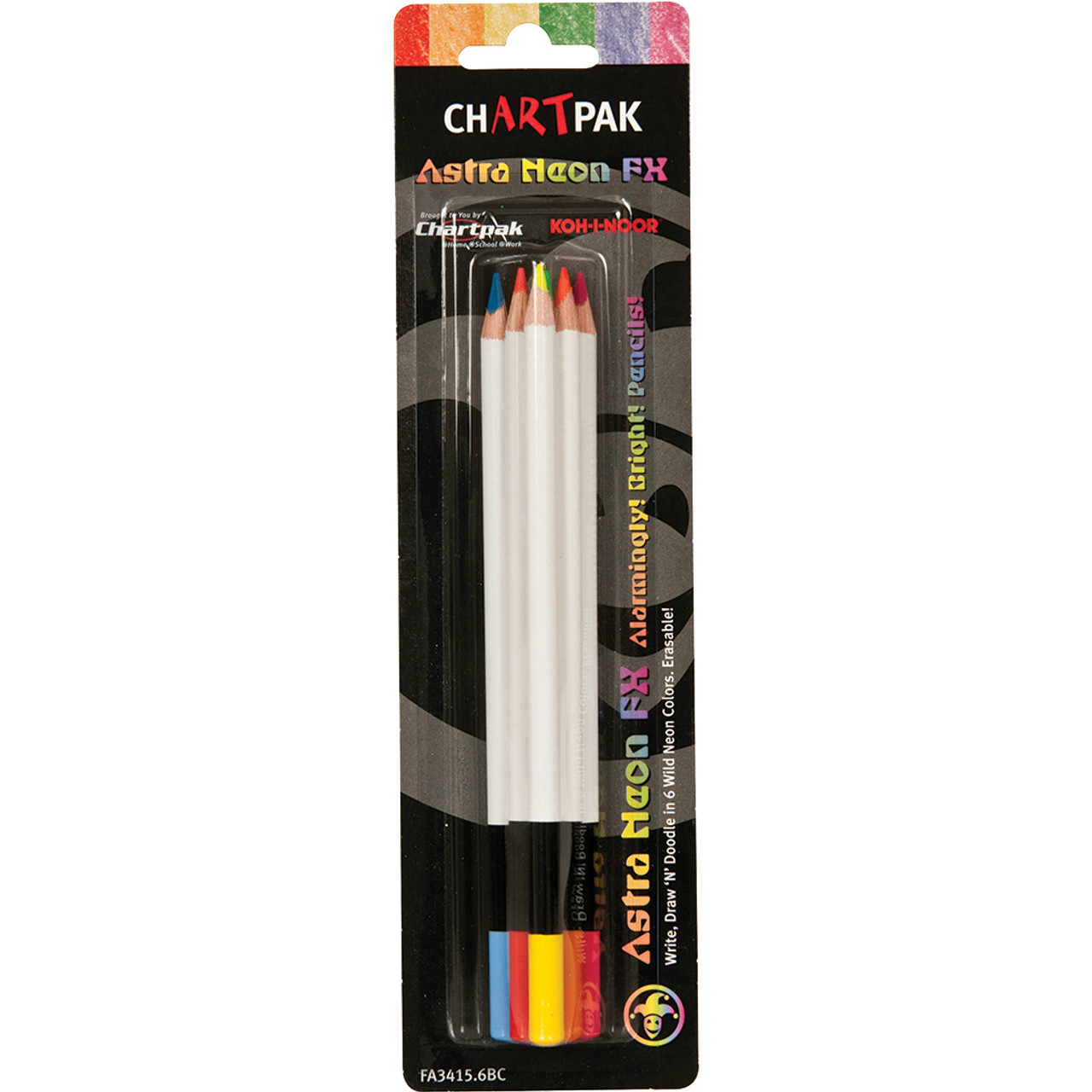 Koh-I-Noor Astra Neon FX 6-color Pencil Set