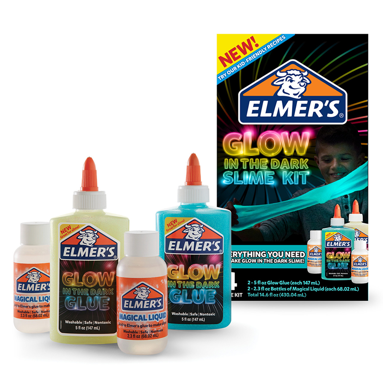 Elmers Liquid School Glue rEpMsc, Washable, 4 Ounces, 2 Count