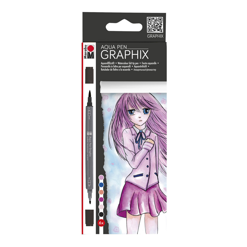 grafix watercolour brush pens