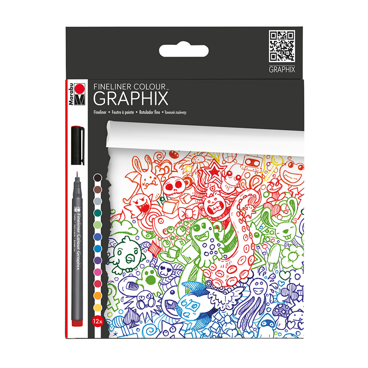 Graphix FineLiner Doodle 12pc Set