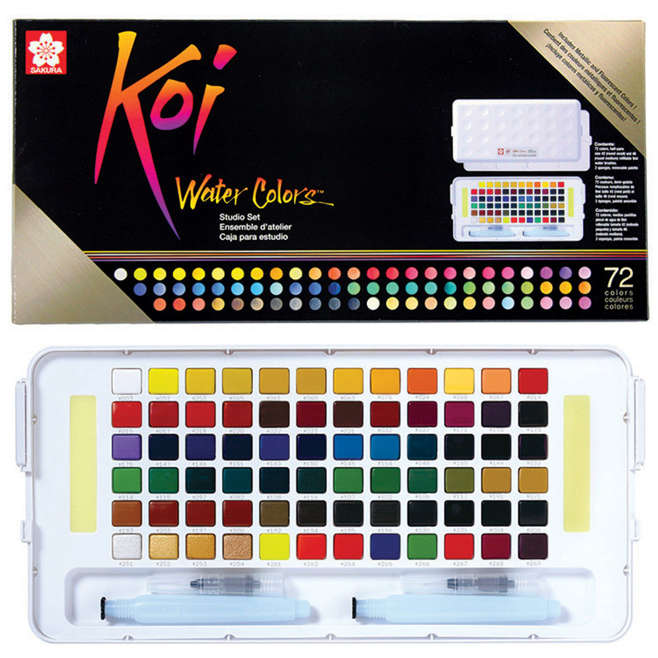 12-Color 12ml Koi Watercolor Set