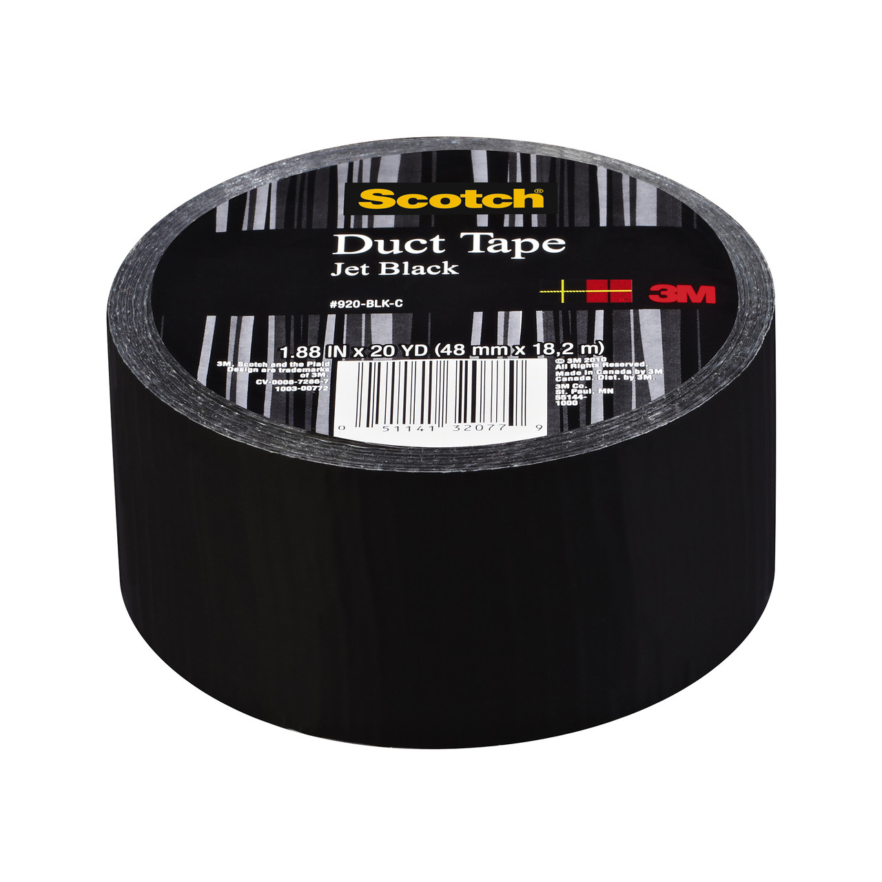 3M Scotch Duct Tape for Artists Black 1.88in x 20yd - Meininger Art Supply