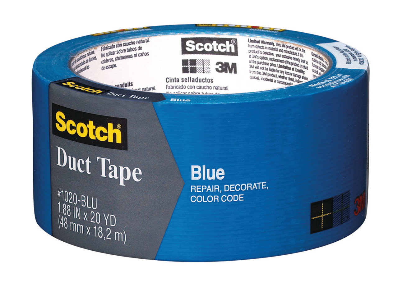 3M Scotch Colored Duct Tape 1.88in x 20yd Blue - Meininger Art Supply