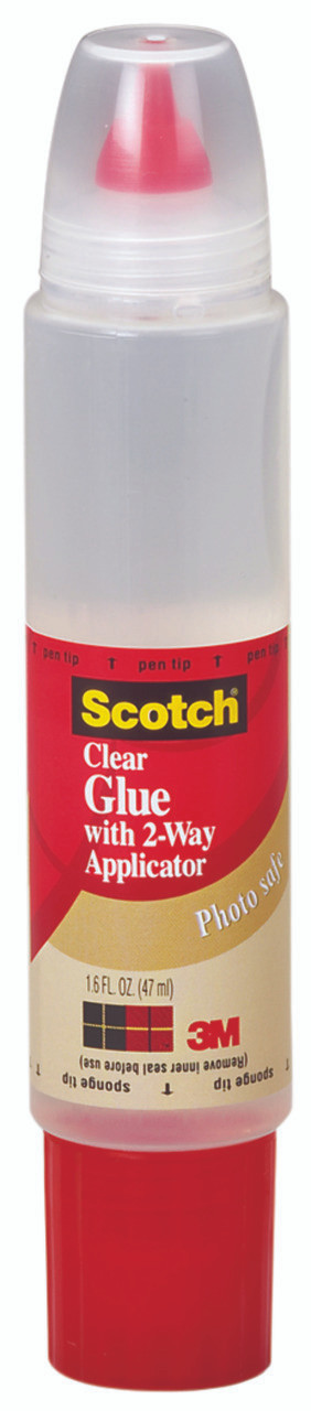 3M Scotch Clear Glue with 2-Way Applicator 1.6oz - Meininger Art