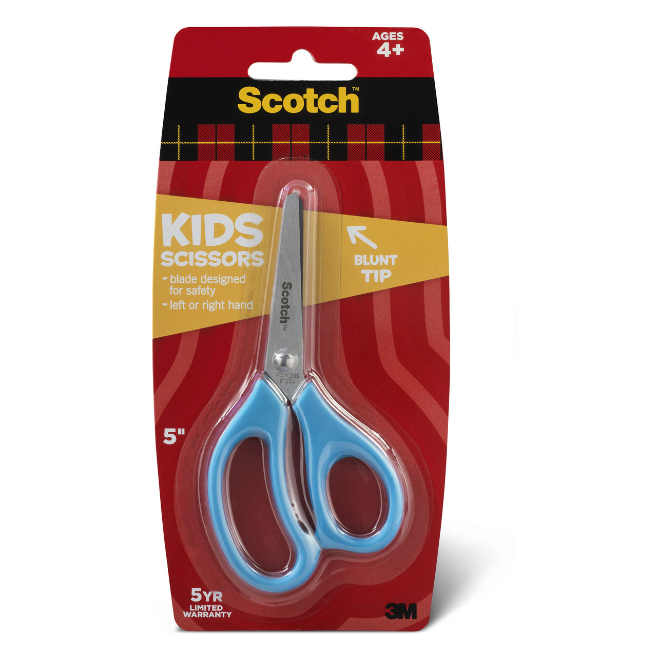 SCISSOR 5 INCH STAINLESS PLASTIC