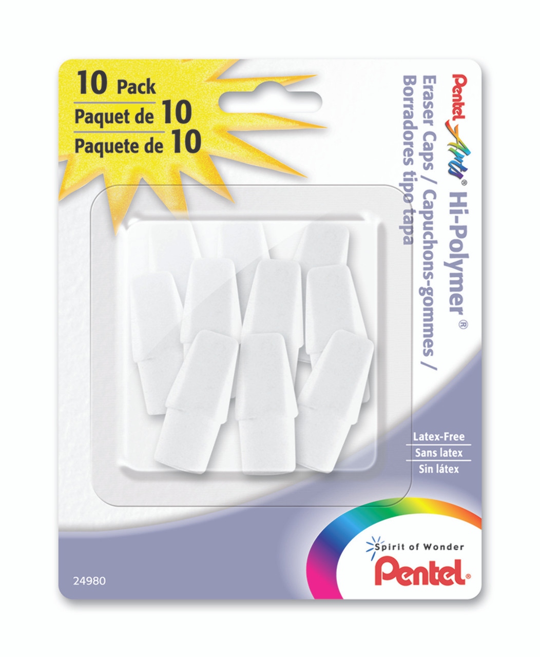 Pentel Hi-Polymer White Eraser Caps
