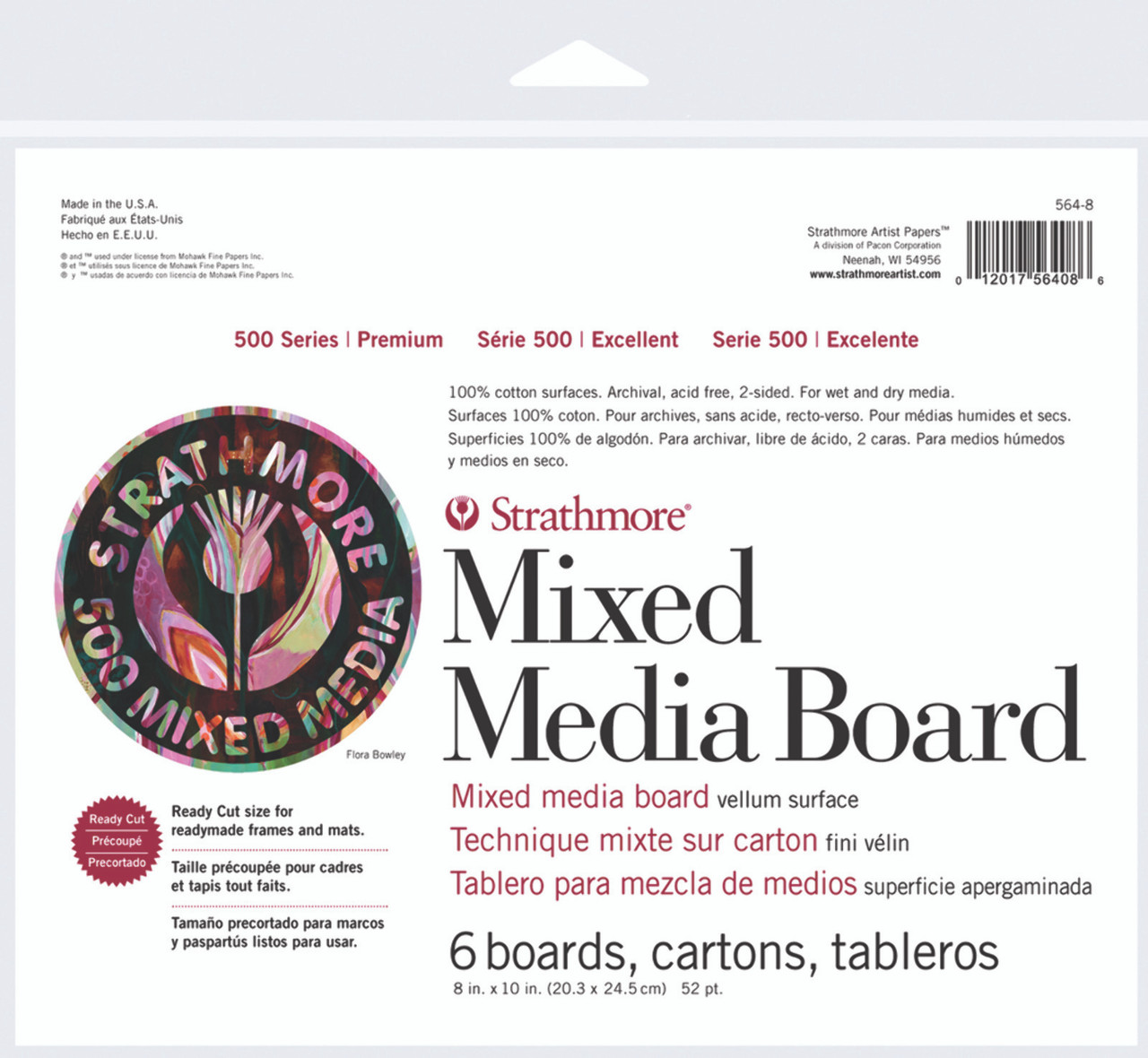 Strathmore Mixed Media Board Series 500 8 x 10 6pk