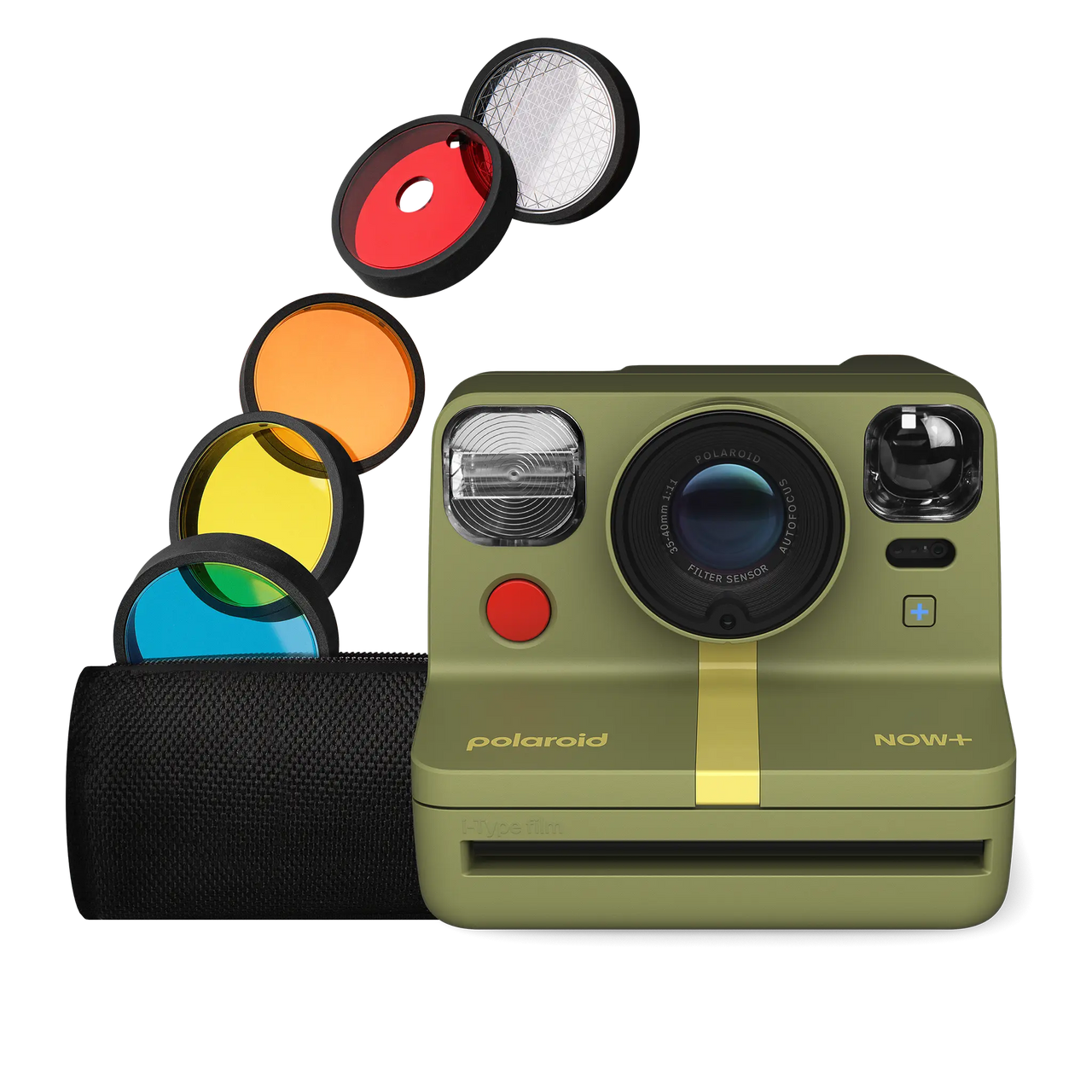 Polaroid Now+ Gen 2 Forest Green with Lens Filters