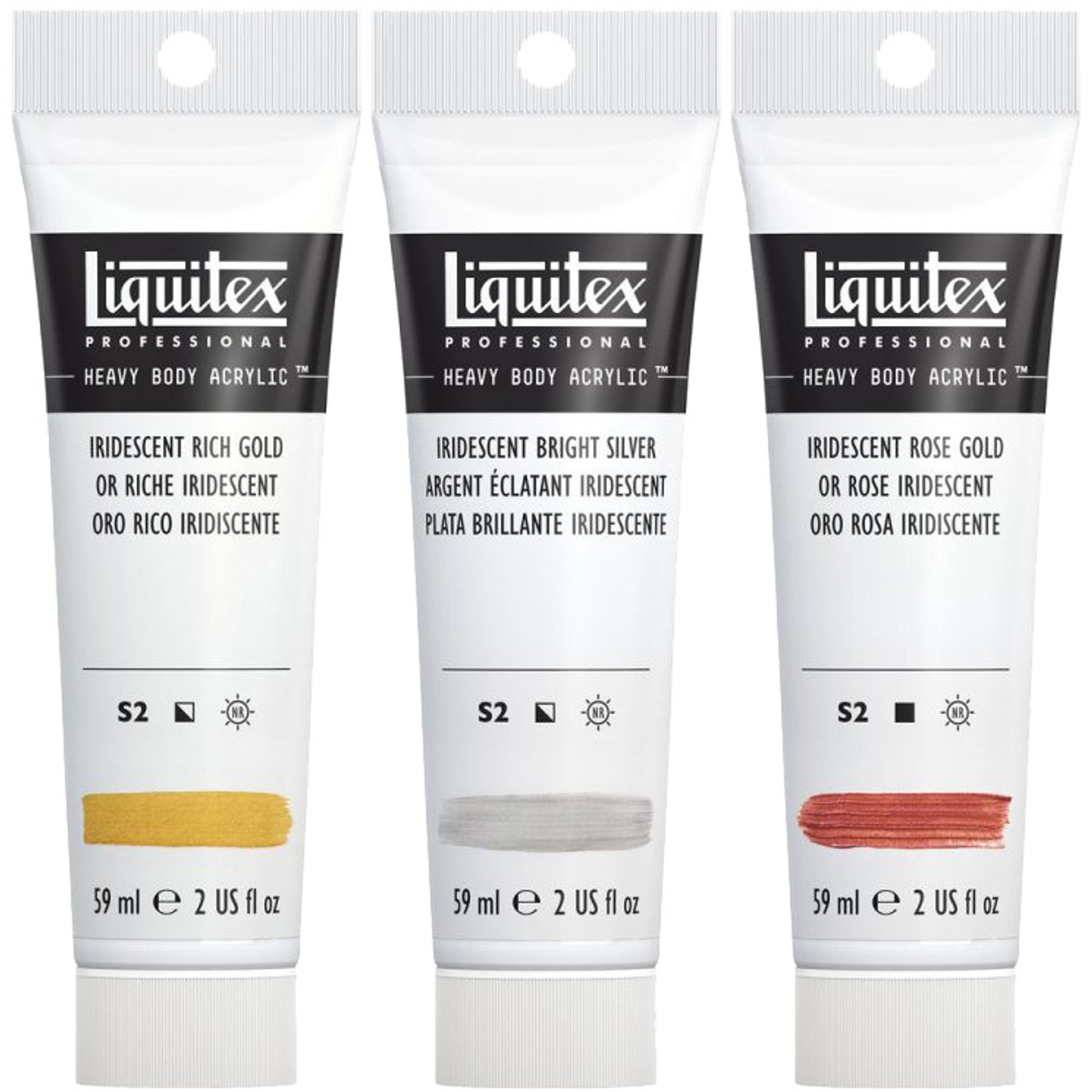 Liquitex Professional Heavy Body Iridescent Acrylic Colors 2oz tubes image