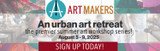 An urban art retreat ArtMakers Denver the premier summer art workshop series August 5-9pm at Arapahoe Community College in lovely Littleton, Colorado SIGN UP TODAY!