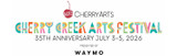 Cherry Creek Arts Festival 25th Anniversary July 3-5, 2026 presented by WAYMO in Cherry Creek North