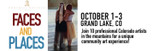 Faces & Places in Grand Lake, Colorado, October 1-3 Join 10 Colorado artists on the mountains for a unique community art experience!