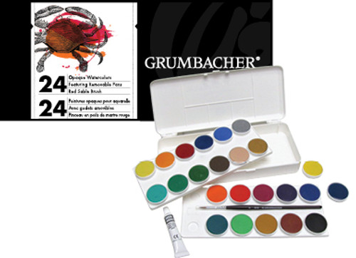 Grumbacher Opaque Watercolor 24pc Set Grumbacher Opaque Watercolor 24pc Set