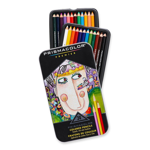 Prismacolor Verithin Colored Pencils Silver 753 [Pack of 24]