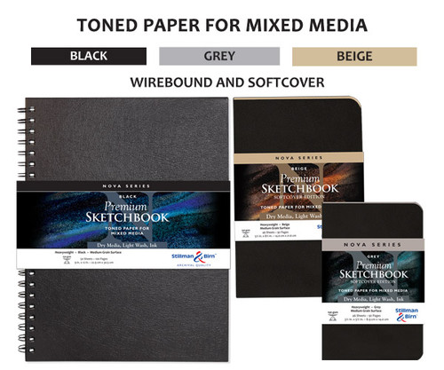Stillman & Birn Nova Series Wirebound Sketchbook 6x8 Beige Stillman & Birn Nova Series Wirebound Sketchbook 6x8 Beige