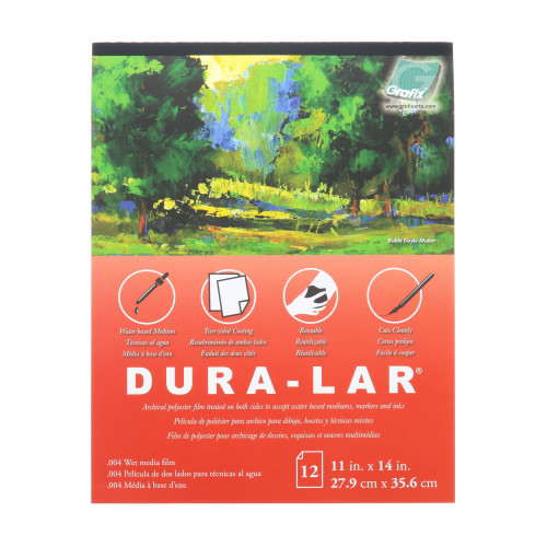 Grafix Wet Media Dura-Lar Pad .004mm 11in x 14in