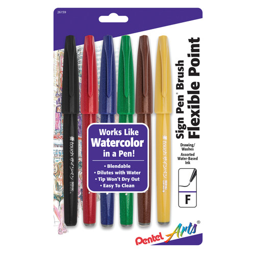 Pentel Color Pen Set 12 Colors