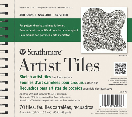 Strathmore 400 Series Toned Sketch Journal - 11 x 8-1/2, 128 pages, Cool  Gray, Hardbound