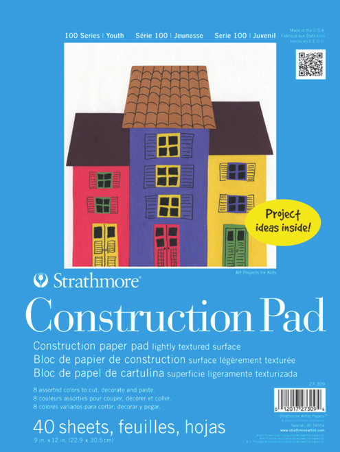 Strathmore Kids Smooth Bright Construction Paper Pad 8.5 x 11