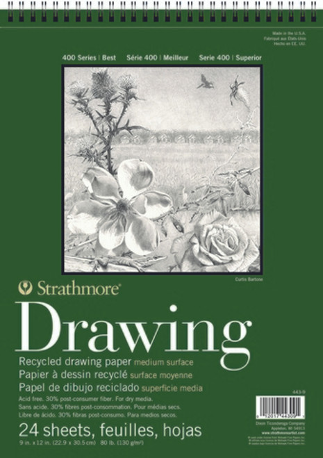 Strathmore Drawing Paper Pad Series 400 11 x 14 Recycled