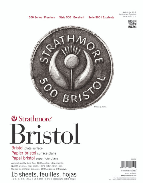 Brustro Bristol Ultra Smooth Glued Pad 250 GSM A4-20 Sheets - Artsloc