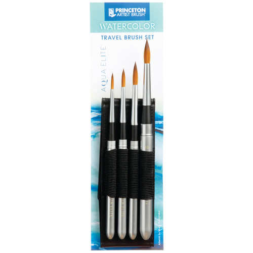 Aqua Elite Synthetic Kolinsky Sable Watercolor Brush - Meininger Art Supply