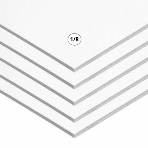 3/8 White Acid Free Buffered Foam Core Boards : 10 X 10