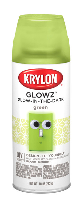 Krylon Glowz Glowz-Pack Flat White Glow In The Dark (NET WT. 10-oz