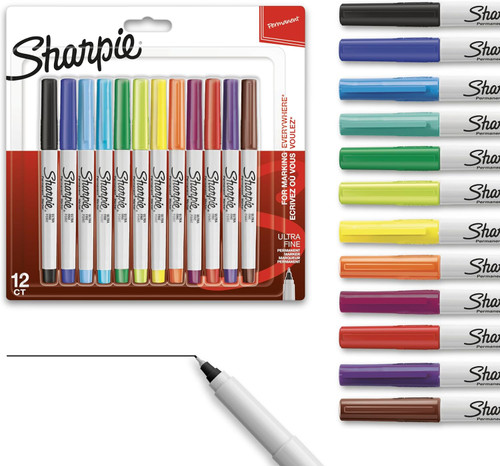 image of Sharpie Ultra-Fine 12-color Set
