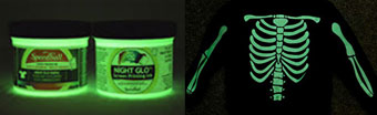 Speedball Glow in the Dark Examples