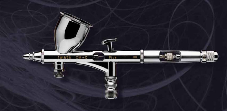 Iwata Custom Micron CM-B Gravity Feed Dual Action Airbrush (ONLINE ONLY) -  Meininger Art Supply