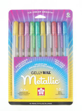 Gelly Roll Ink 10-pen Set Metallic - Meininger Art Supply