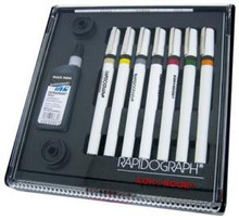 Rotring Rapidograph Technical Pen Set