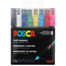 Posca Acrylic X-Fine Marker 8-color Set - Meininger Art Supply