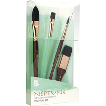 Princeton Neptune Synthetic Squirrel Watercolor Brush Professional Boxed Set