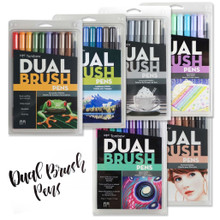 Tombow Dual Brush Pen 6pc Secondary Set