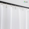 Covoc Room Divider Kit - Black Track with White Curtain