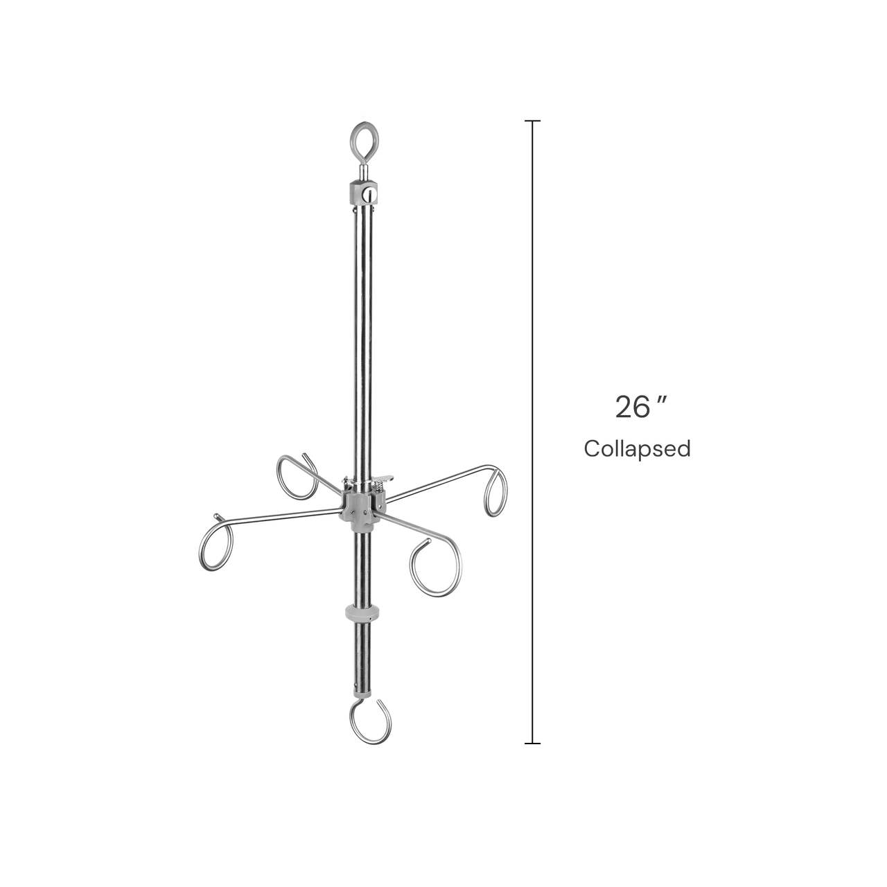 8655 Deluxe Adjustable IV Bag Holder - Covoc Corporation